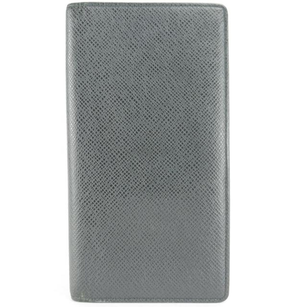 Louis Vuitton Black Taiga James Brazza Wallet